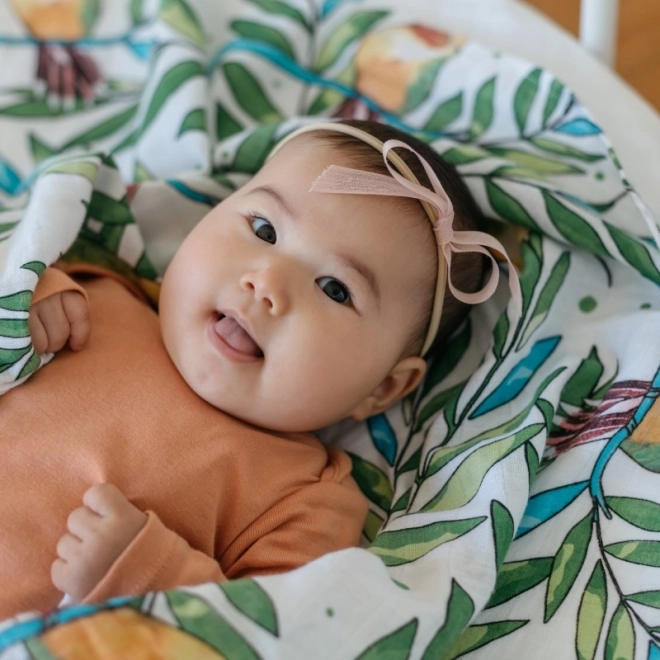 Tommy Lise musselinklud af økologisk bomuld Airy Grace 120 x 120 cm