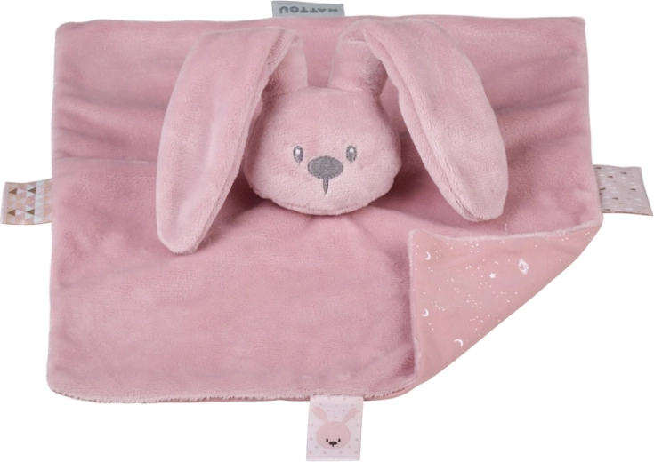 Nattou nusseklud mini Lapidou Glow støvet rosa 28 cm