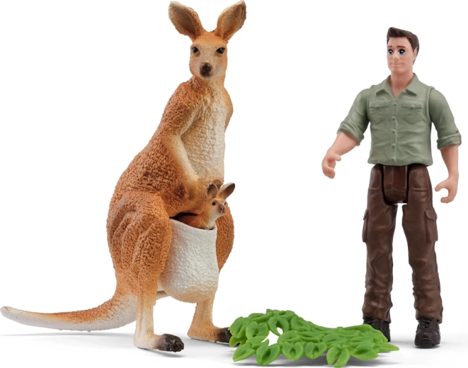 Schleich udflugt med ranger til kænguruer - 1 stk.
