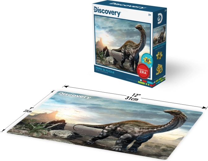 3D puslespil Apatosaurus 48 brikker