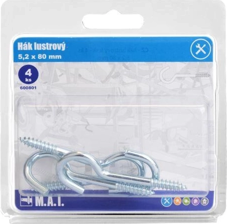 Lysekronekrog 80 × 5,2 mm blank (4 stk)