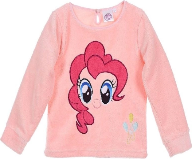 Lyserød fleece-trøje med My Little Pony