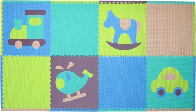 Skum-puslespil legetøj til drenge med kanter