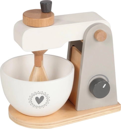 Træ legekøkken-mixer til børn med skål