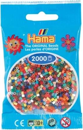 Hama mini strygeperler – farvemix (2000 stk.)