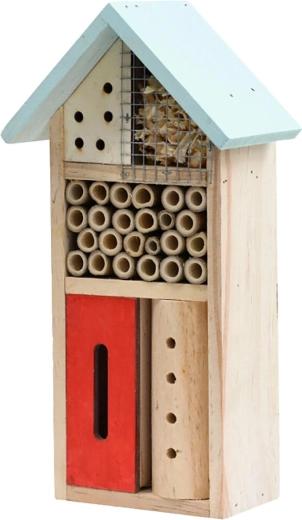 Træ-insekthotel 26 × 13,5 × 8,5 cm