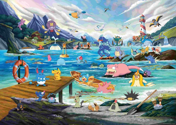 Ravensburger Pokémon Breakout 3-puslespil, 1000 brikker