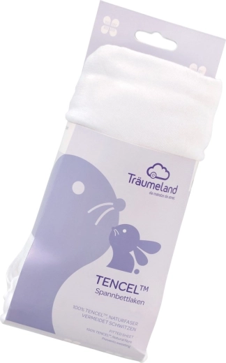 Träumeland faconlagen Tencel 40 × 90 cm hvidt