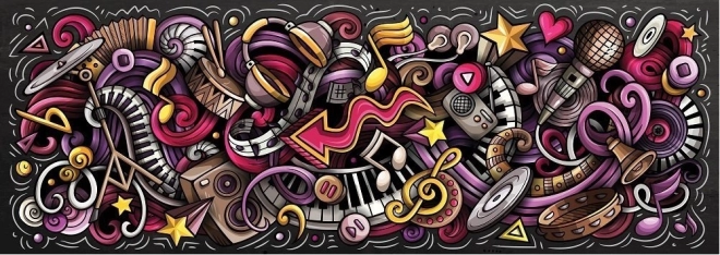 Panoramapuslespil Elementer af rytme 1000 brikker