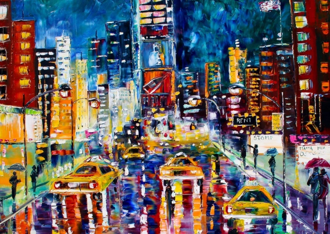 Puslespil Lysene i New York 1000 brikker