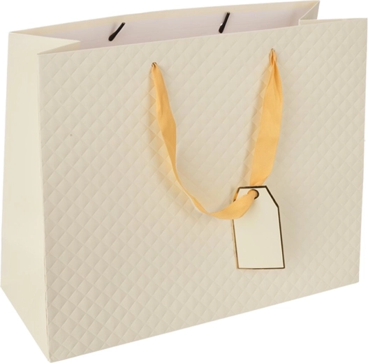 Gavepapirpose quilt beige 31 × 12 × 26 cm