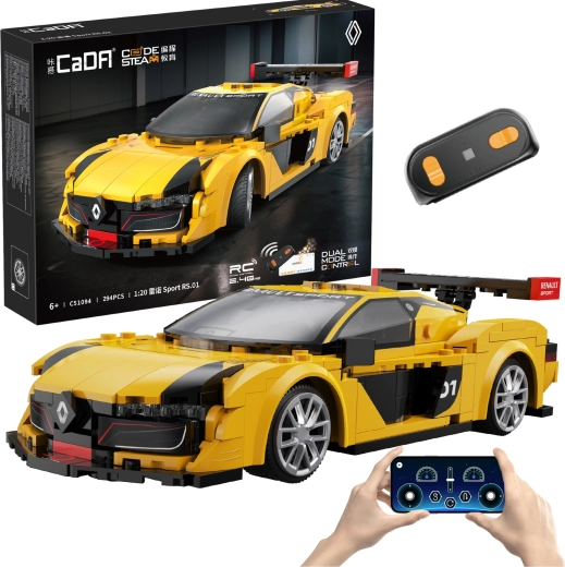 Byggesæt CaDA RC racerbil RENAULT SPORT RS.01 1:20, 294 dele, Dual Mode