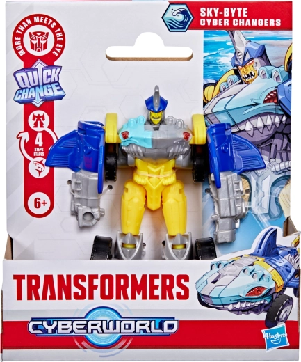 Hasbro Transformers Cyberworld Sky-Byte – transformerende robot haj