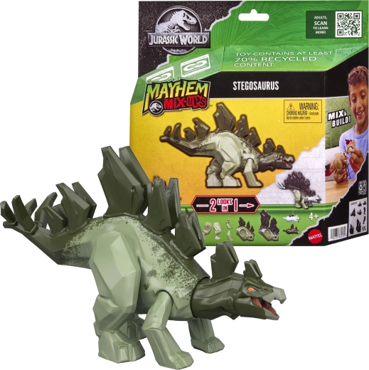 Jurassic World Mayhem Mix-Ups stegosaurus 2 i 1