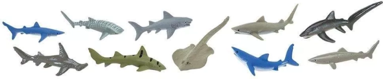 Safari Ltd. Hajer – sæt med 48 figurer