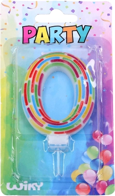 Festlys nummer 0 med striber