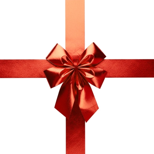 Dekorativ sløjfe til dør rød 33 × 42 cm
