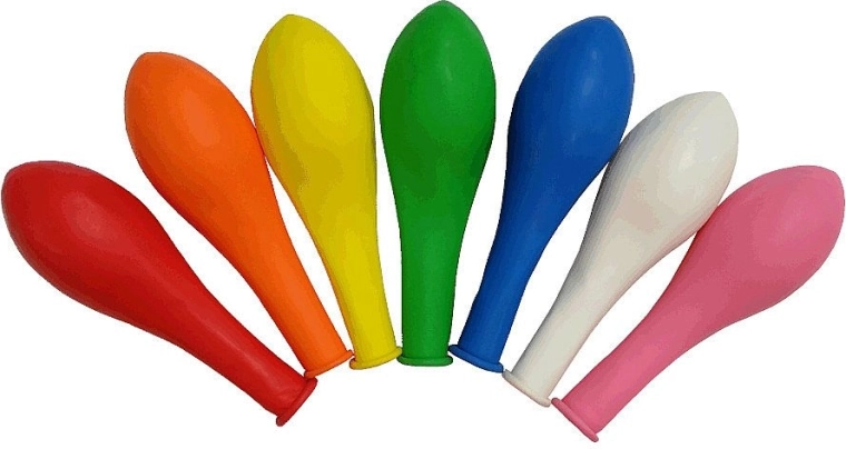 Latexballoner 30 cm – farvemix, 12 stk.
