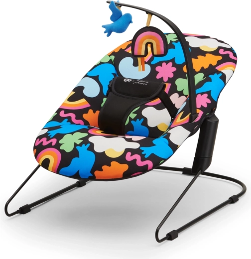 Kinderkraft vuggende babybouncer Calmee Happy Shapes, 0 m+, op til 9 kg