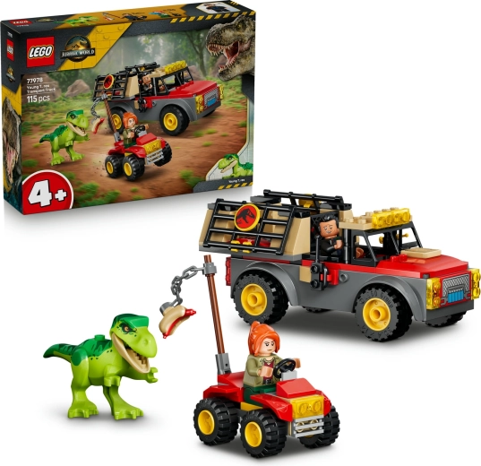 LEGO Jurassic World lastbil til transport af tyrannosaurusunge