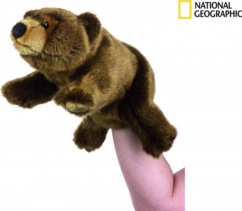 National Geographic grizzlybjørn-hånddukke