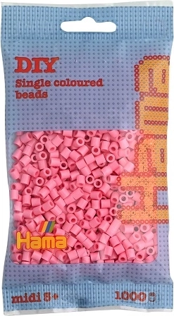 Hama midi strygeperler pink 1000 stk.