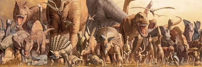 Panoramapuslespil Dinosaurer 1000 brikker