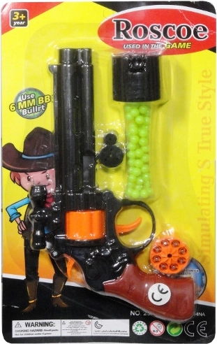 Trifox pistol 2-i-1 til knaldfilm og plastkugler