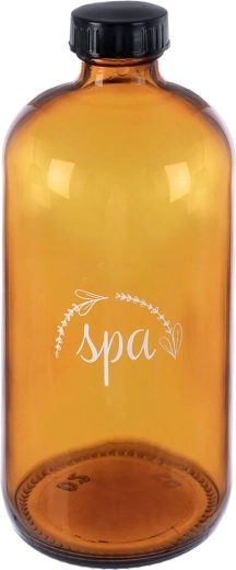 Spa-flaske i brunt glas 500 ml med skruelåg