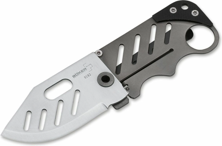 Halskniv Böker Plus Credit Card Knife, 5,8 cm, G10 og titanium