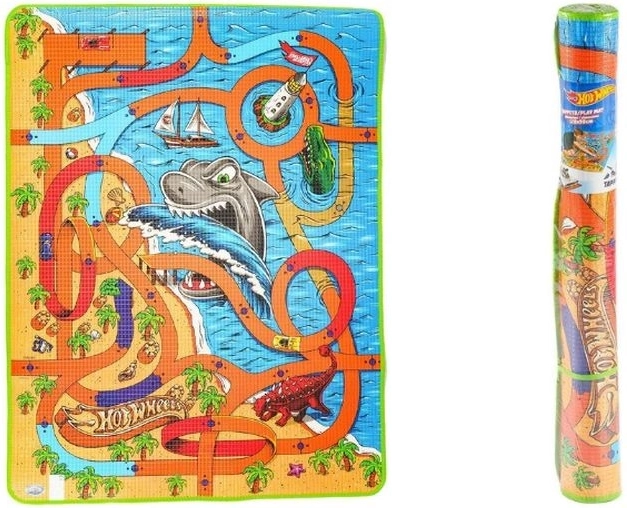 Hot Wheels gulv-legeunderlag Haj 120 × 90 cm