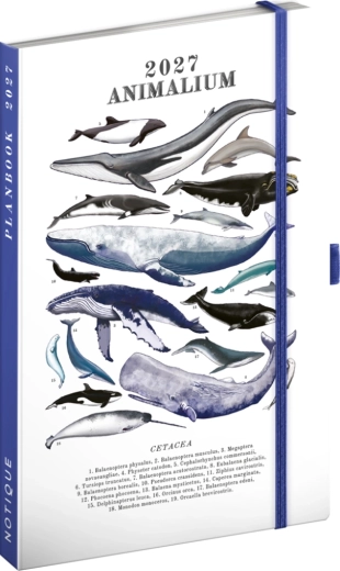 Notique planbook kalender og notesbog Marine Life 2027 (13 × 21 cm)