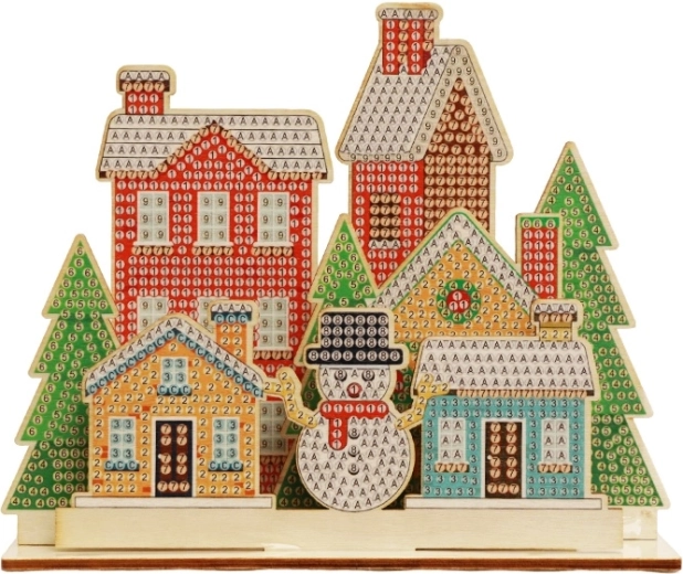 2Kids Toys diamantmaling med stander juleby