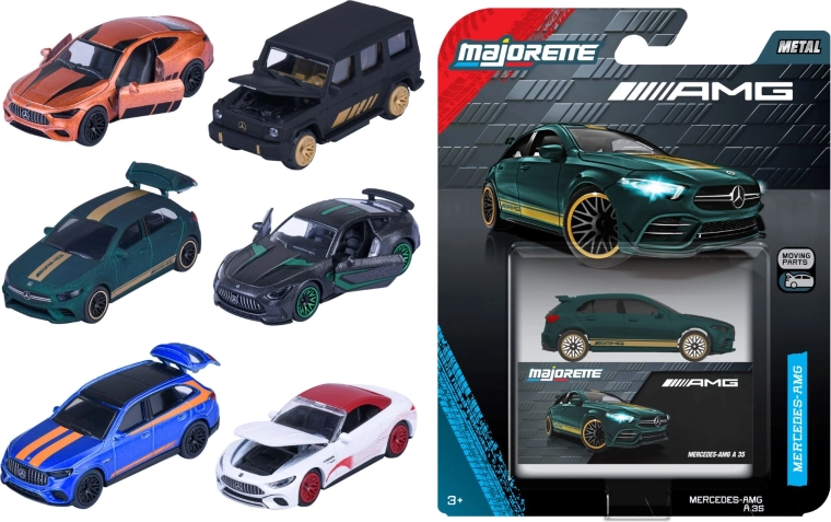 Metalbil Mercedes-AMG Deluxe 1:64 med samlerboks