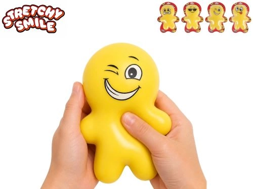 Mega squeeze strækbar panáček 17 cm, 4 varianter på kort