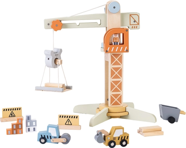 2Kids Toys trækran i træ med tilbehør
