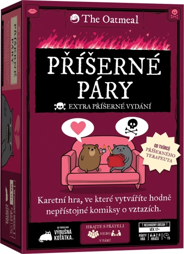 Blackfire Frygtelige par – kortspil med tegneserier fra The Oatmeal