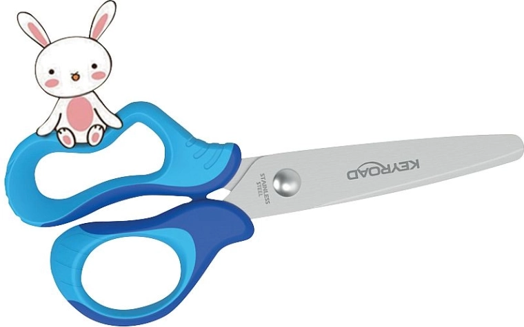 Keyroad Soft børnesaks 12,5 cm – blå