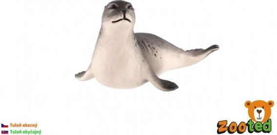 Plastfigur af spættet sæl 12 cm