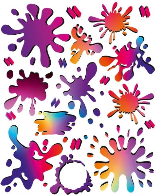 Farvede strygepåklæbninger Naplamki – sæt til tøj