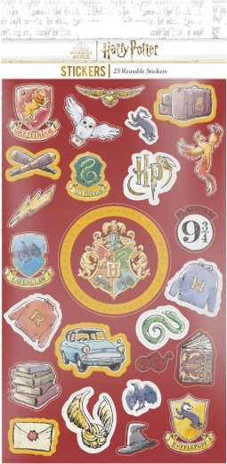 Harry Potter klistermærker tegnet – sæt med 25 genanvendelige klistermærker