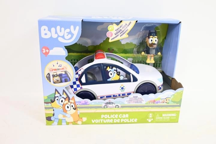 Bluey politibil med lys og lyde + politifigur - 1 stk.