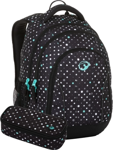 Bagmaster Supernova 23 studerendes skolesæt sort-turkis