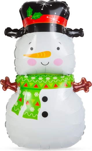 Julefolieballon som snemand 81 × 49 cm