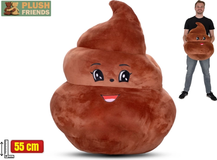 Plys pude Plush Friends lort 55 cm