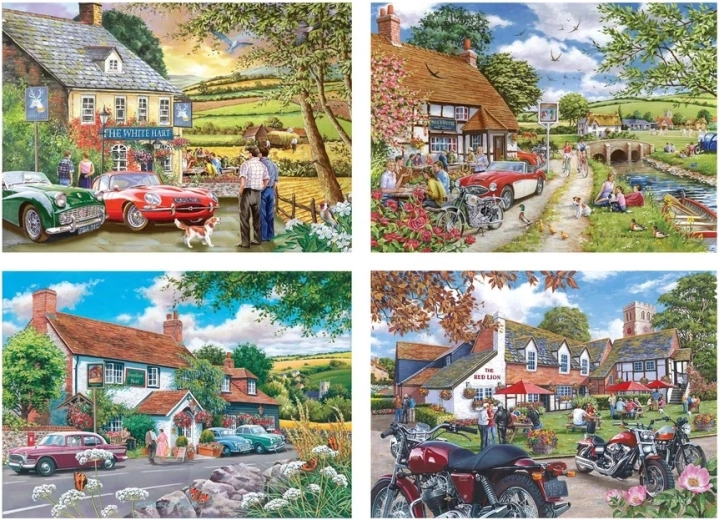 Puzzle House of Puzzles Historier fra krostuen 4 × 500 brikker