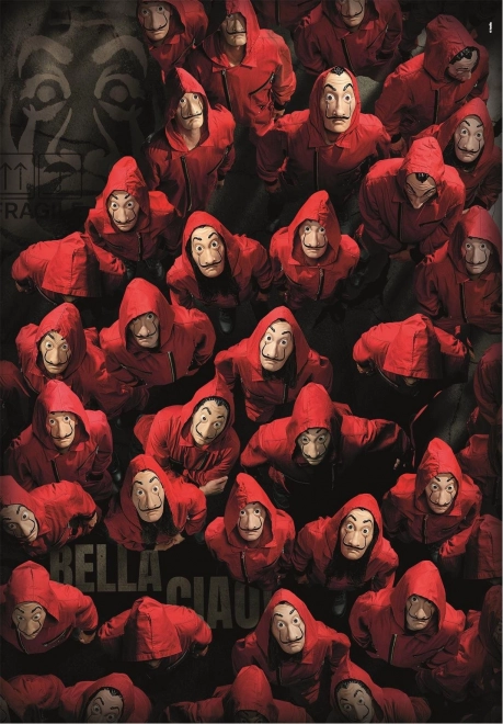 Puslespil 1000 brikker La Casa de Papel Netflix