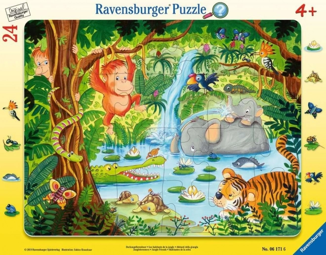 Ravensburger puslespil Junglevenner 24 brikker