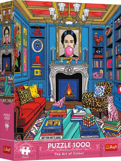 Trefl Puzzle Premium Plus The Art of Colour: Hjemmets kunstgalleri 1000 brikker