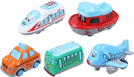 Metal køretøj 6 cm med pull-back